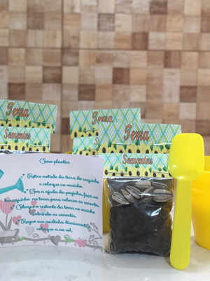 Mini kit jardinagem ecologico
