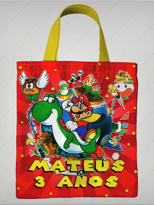 Bolsinha super mario 26x29