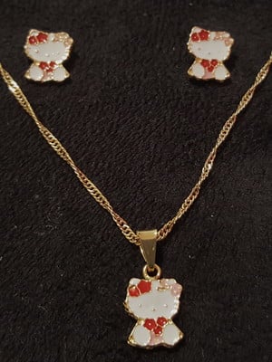 Conjunto folheado infantil hello kitty