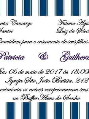 Convite casamento