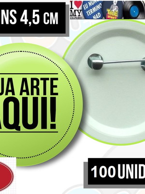 100 botons 4,5 personalizados - button