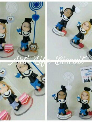 50 lembrancinhas de formatura biscuit formanda formando