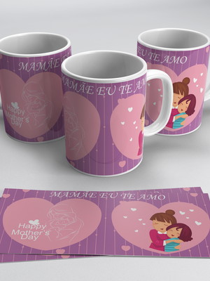 Caneca personalizada mamãe eu te amo