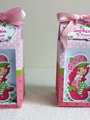 Caixa milk com visor moranguinho