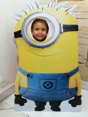 Display painel foto de minions