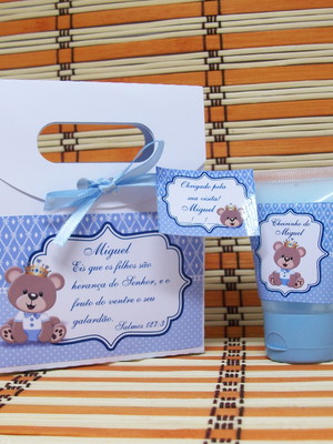 Creme hidratante+sacolinha lembrancinha
