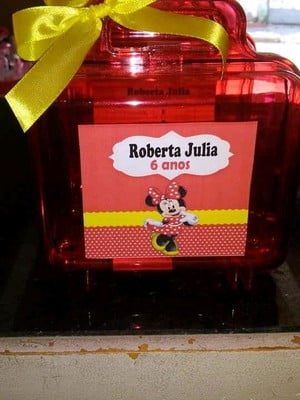 Maletinha de acrílico personalizada