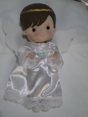 Anjo de feltro - menino com tercinho