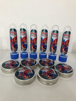 Kit tubete e latinha homem aranha 3