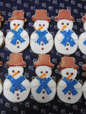 Biscoito boneco de neve