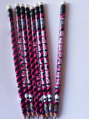 Lápis personalizado monster high com borracha