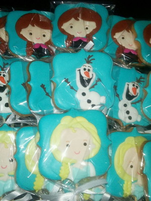 Biscoito decorado frozen