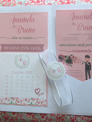 Convite com reserve a data