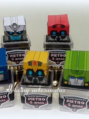 Caixinha de acrílico transformers