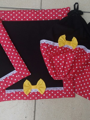 Kit cozinha minnie 4 pçs