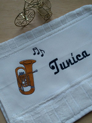 Toalha lavabo músico