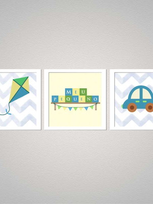 Quadro trio meu pequeno