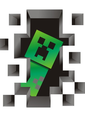 Adesivo decorativo parede minecraft
