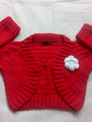 Bolero infantil em crochê