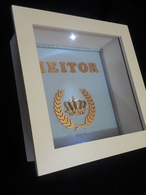 Quadro cenário com luz de led