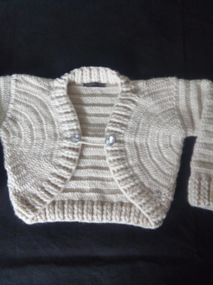 Bolero infantil em crochê