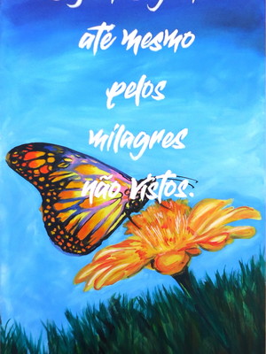 Quadro decorativo sem moldura com frase