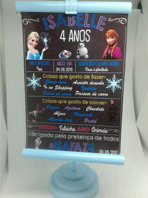 Mini banner de mesa
