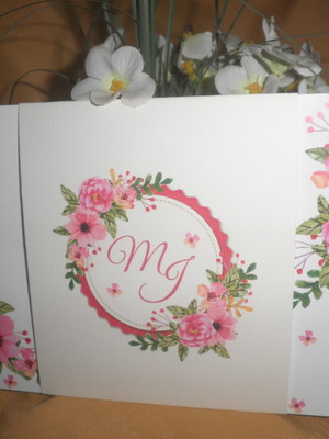 Convite de casamento flores