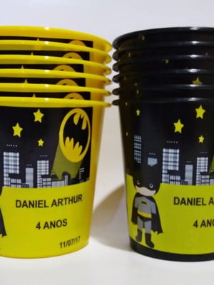Baldinho de pipoca batman