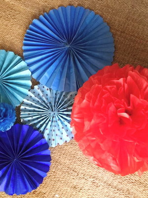 Festa fioratas e pompons super colors