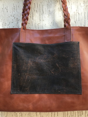 Bolsa/sacola em couro