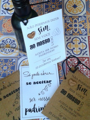 Convite tag padrinhos