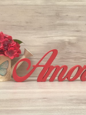 Palavra decorativa amor - linha bop