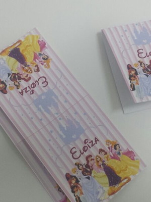 Capa para pirulito as princesas
