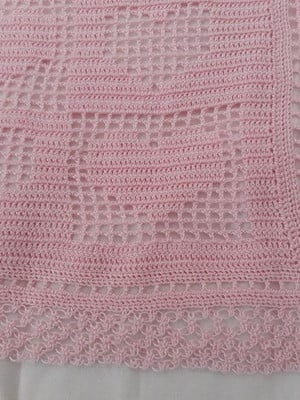 Manta de croche para bebes