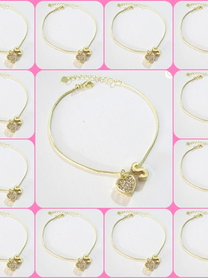 Kit 12 pulseira com inicial