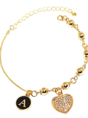 Pulseira com iniciais
