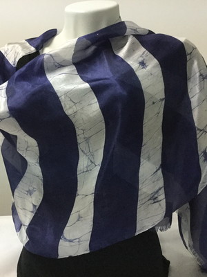 Echarpe - batik em seda pura