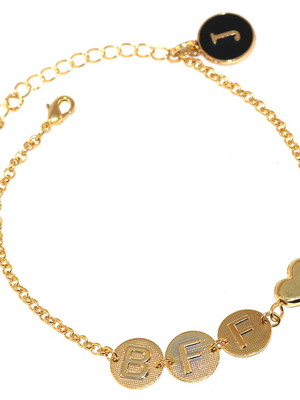 Pulseira com iniciais