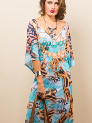 Kaftan longo borboleta