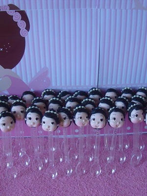 Colherzinha bailaina em biscuit