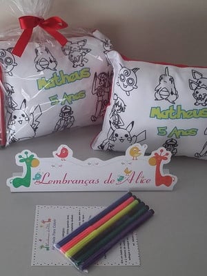 Almofada para colorir