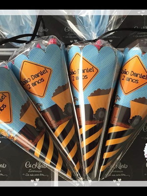 Cone com balas mastigáveis