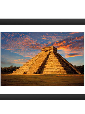 Quadro piramide maia templo de kukulcán