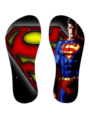 Chinelo personalizado super homem