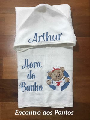 Toalha de banho com capuz