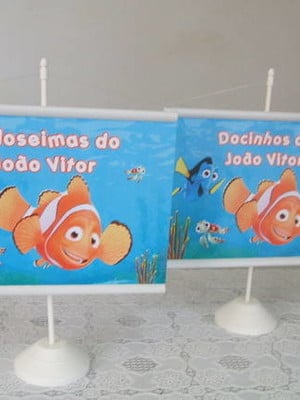 Mini banner de mesa