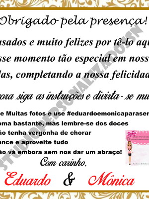 Cartão de agradecimento de presença