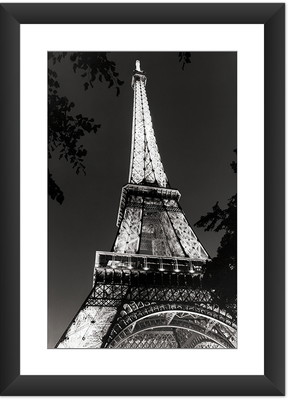Quadro torre eiffel paris preto branco