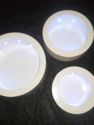 Promoção trio de nichos p m g com led